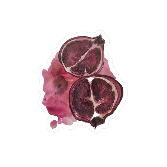 Pomegranate Sticker Kiss-Cut Vinyl Decals